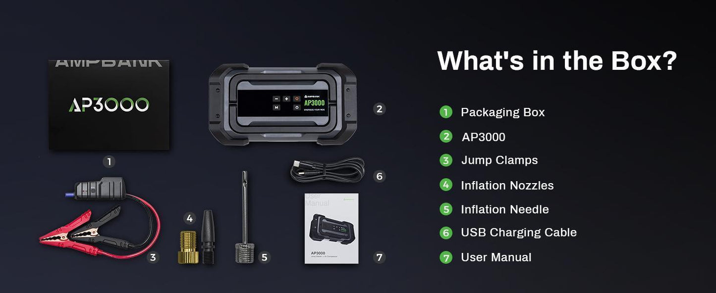 2-in-1 Emergency Jump Starter & Tire Inflator